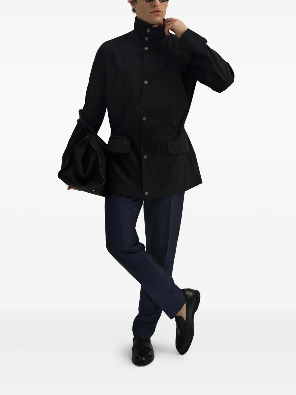 DDA drawstring-waist cotton jacket | Lightweight Jackets | Image 2