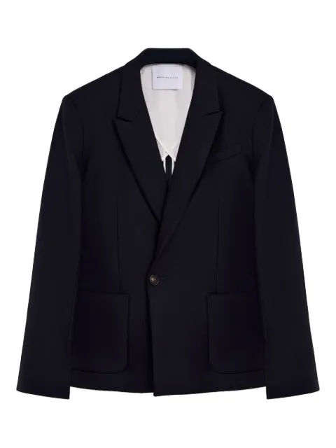DDA double-breasted wool jacket