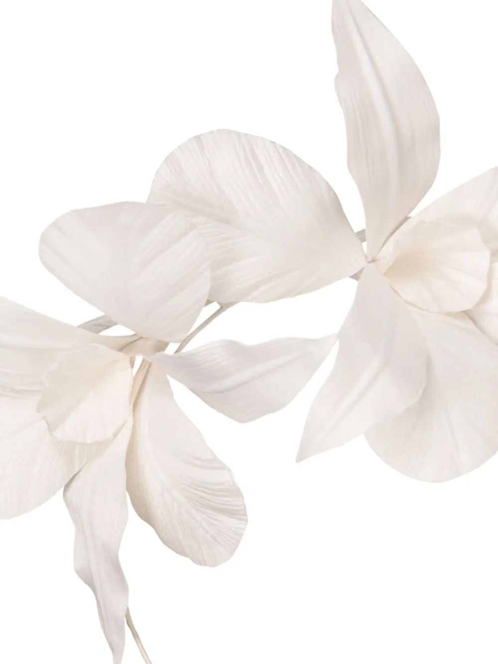 Jennifer Behr Haarband met bloemenpatroon Wit