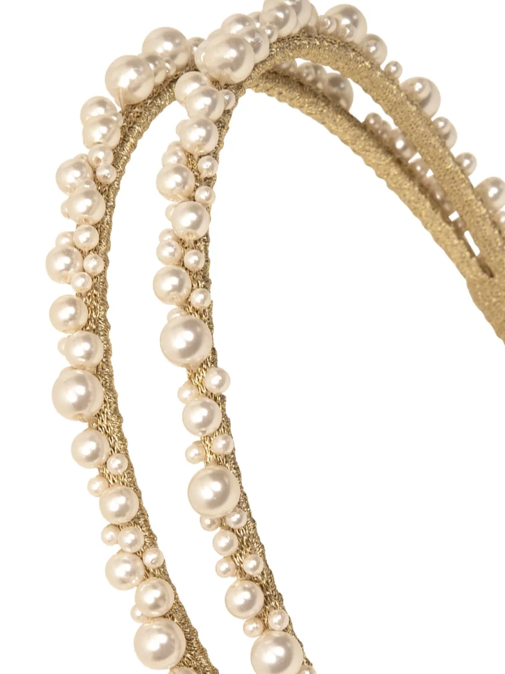 Jennifer Behr Perlita Headband In Gold