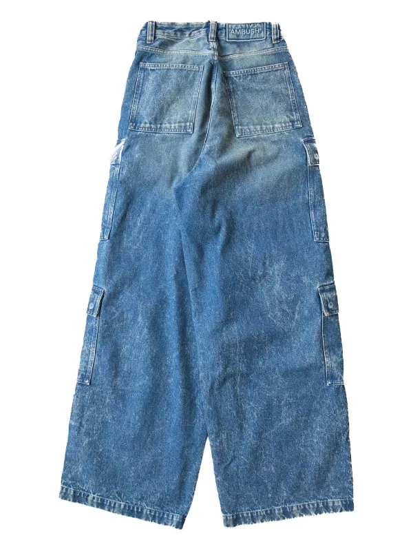 AMBUSH デニム AMBUSH デニム カーゴパンツ | ブルー | FARFETCH JP