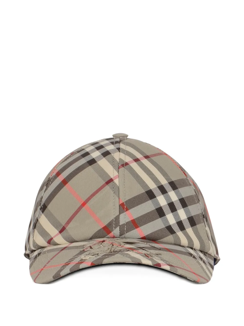 Burberry check-pattern embroidered cap Beige