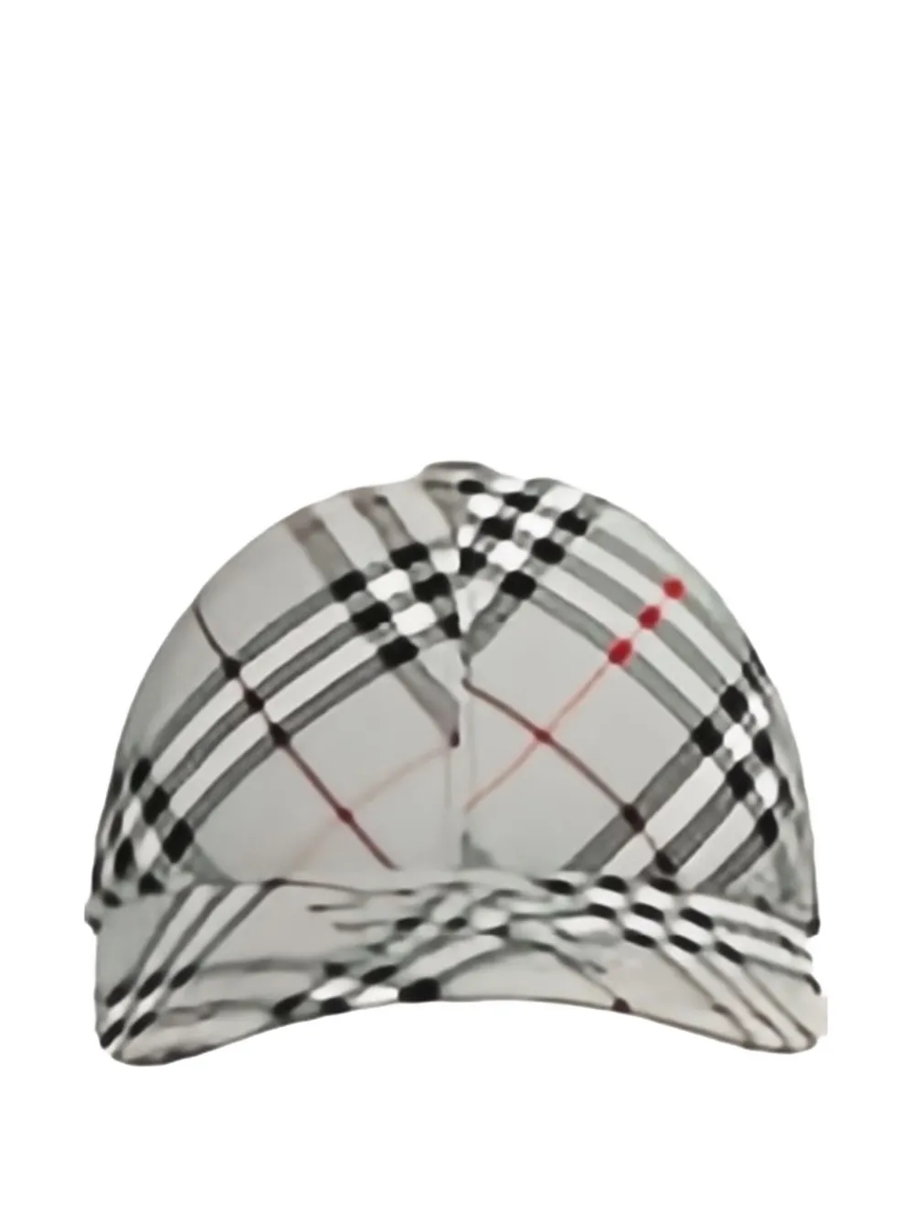 Burberry check-pattern embroidered cap Beige
