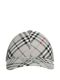 Burberry check-pattern embroidered cap - Neutrals