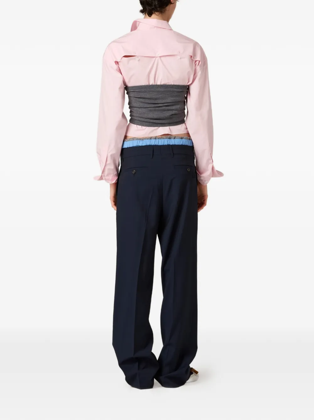 Miu Plooibroek Blauw