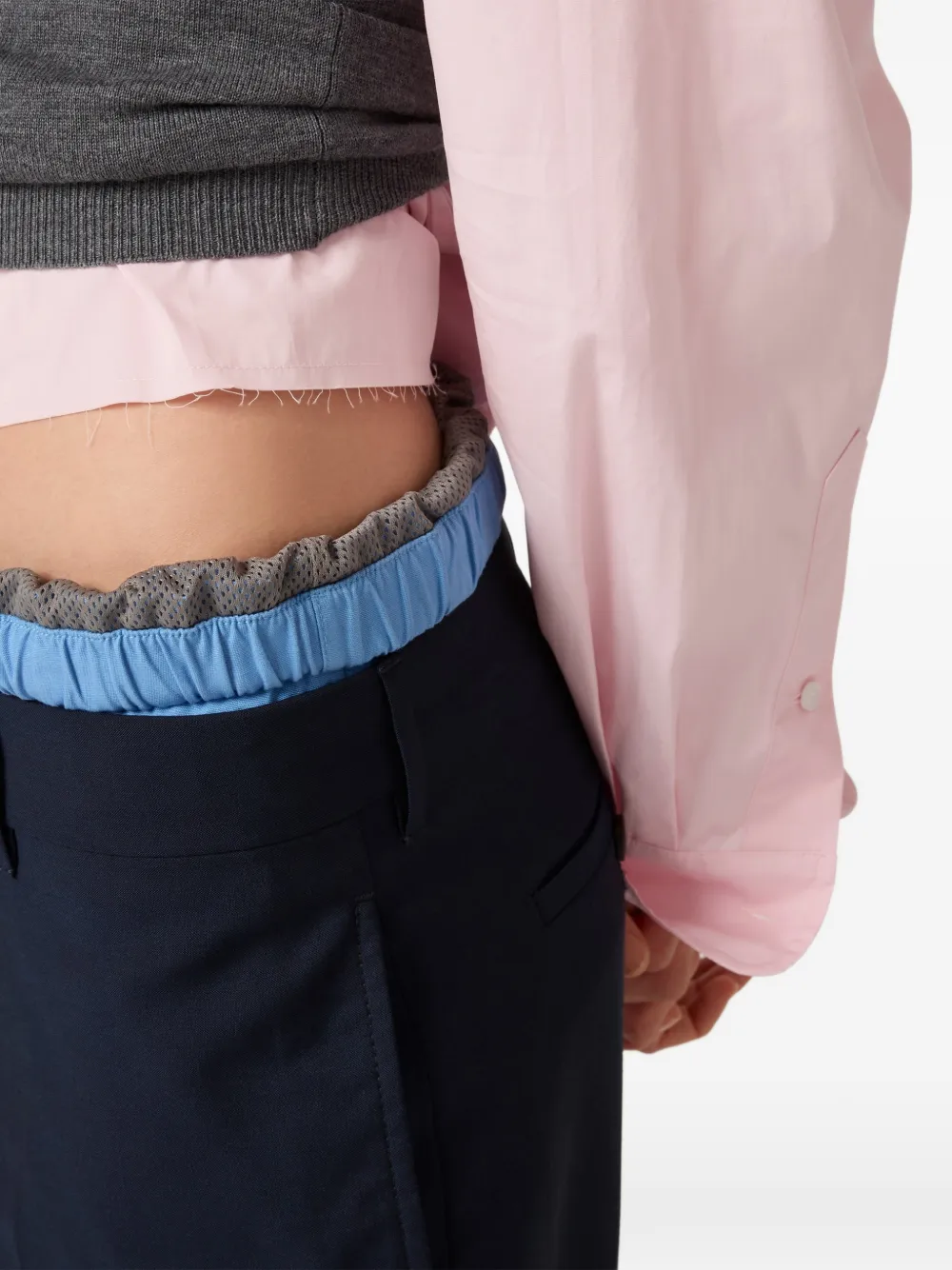 Miu Plooibroek Blauw