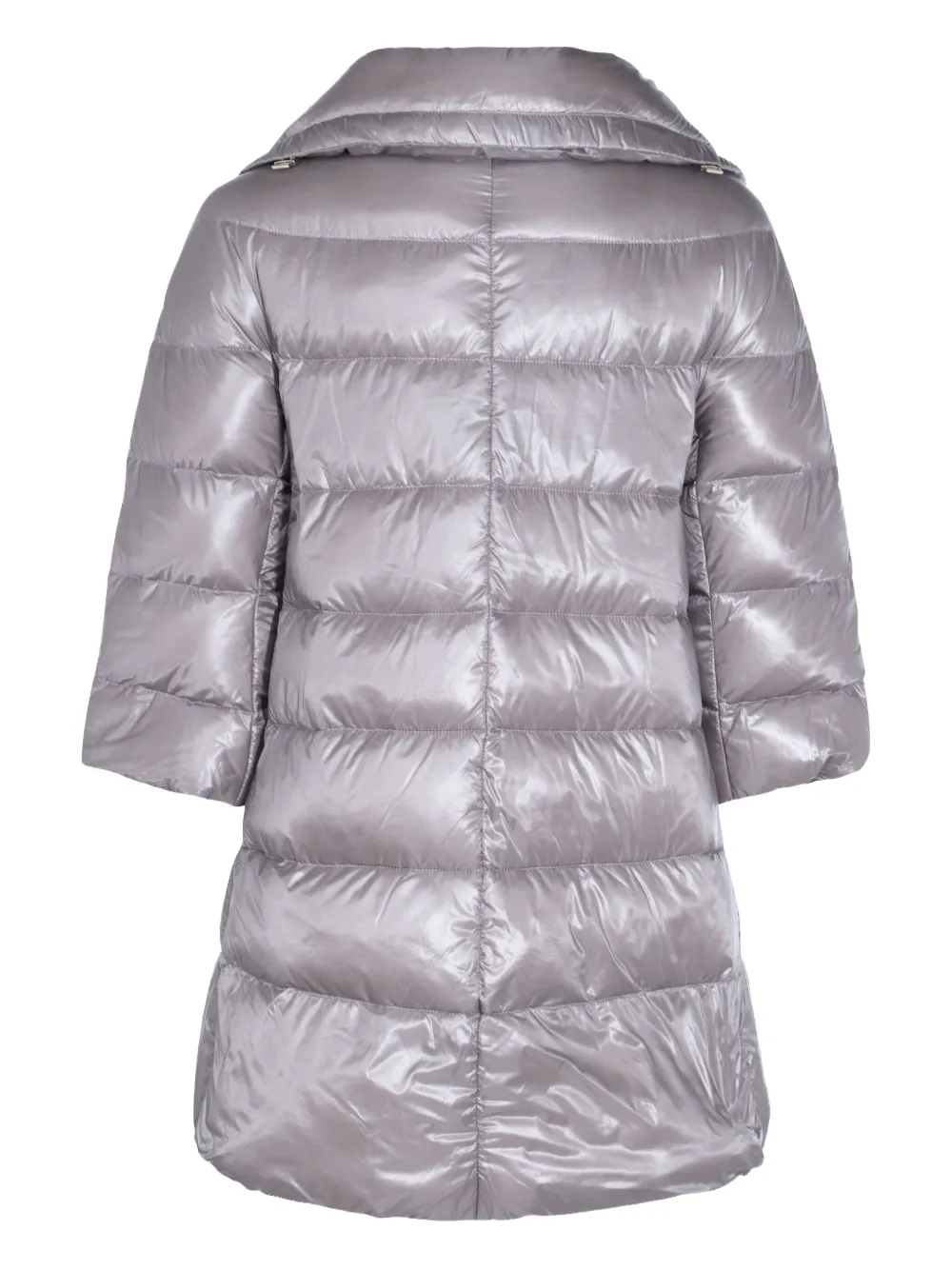 Herno Gewatteerde jas met cropped mouwen Grijs