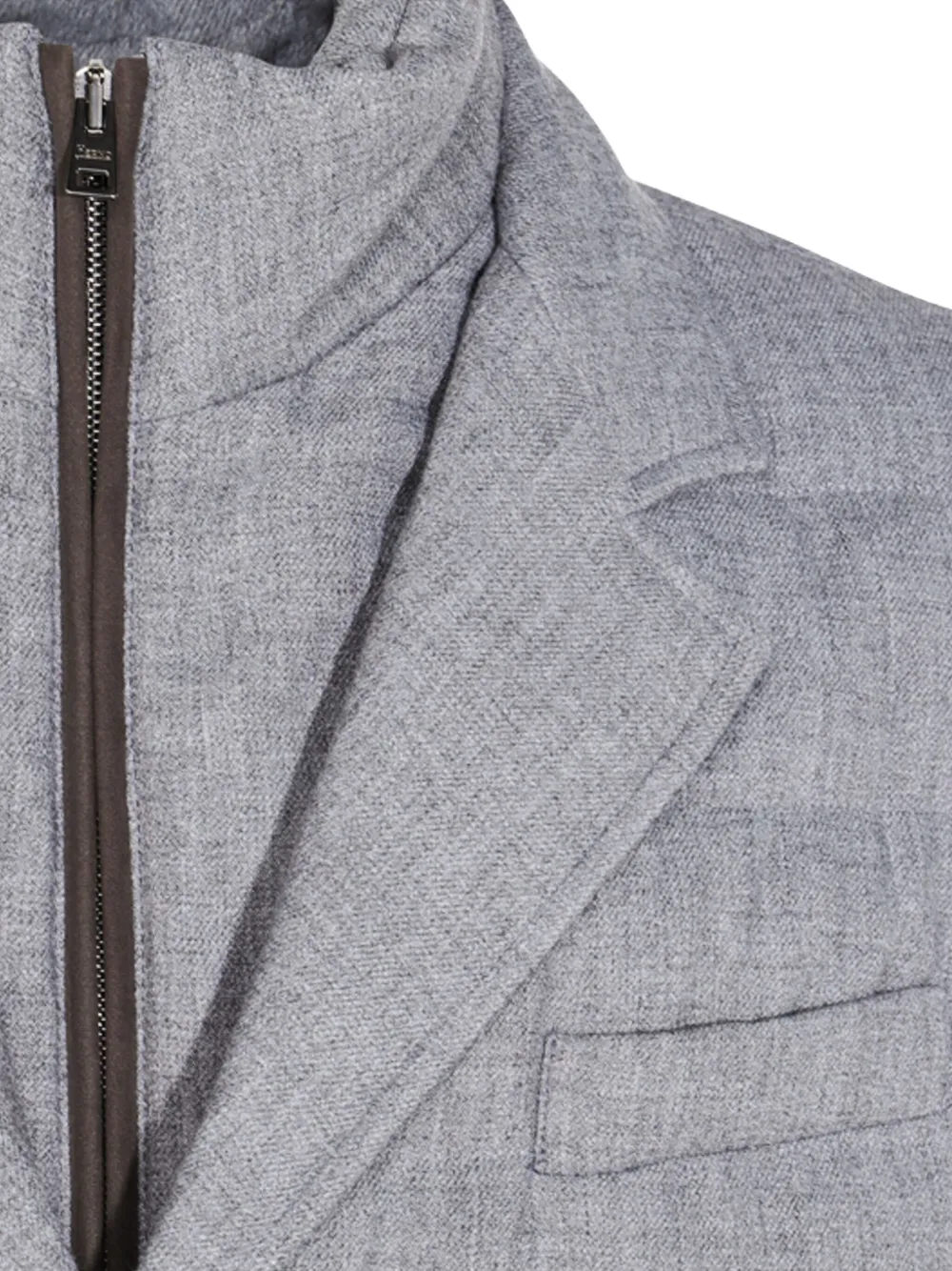 Herno padded panelled blazer Grijs