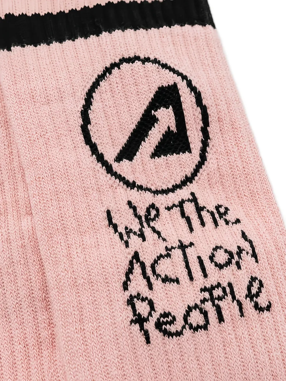 Autry Gestreepte sokken met logo Roze