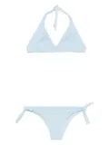 Fisico textured halter bikini - Blue