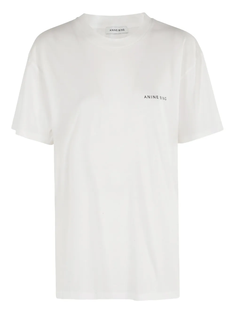 ANINE BING T-shirt met logo Beige