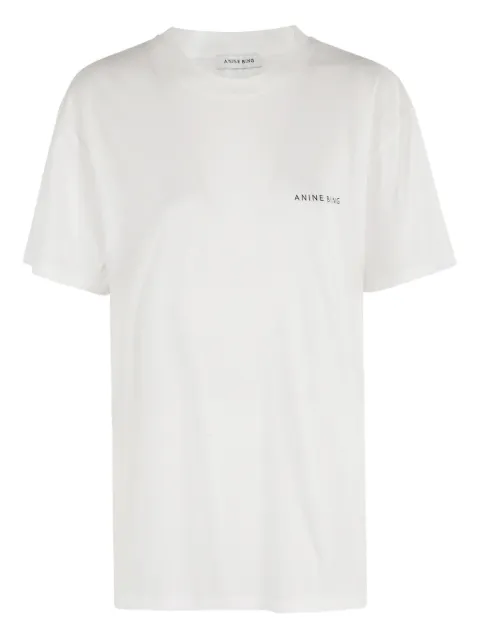 ANINE BING spray-paint logo T-shirt
