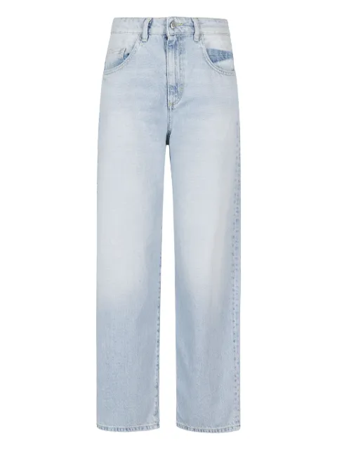 ICON DENIM Calça jeans com patch de logo
