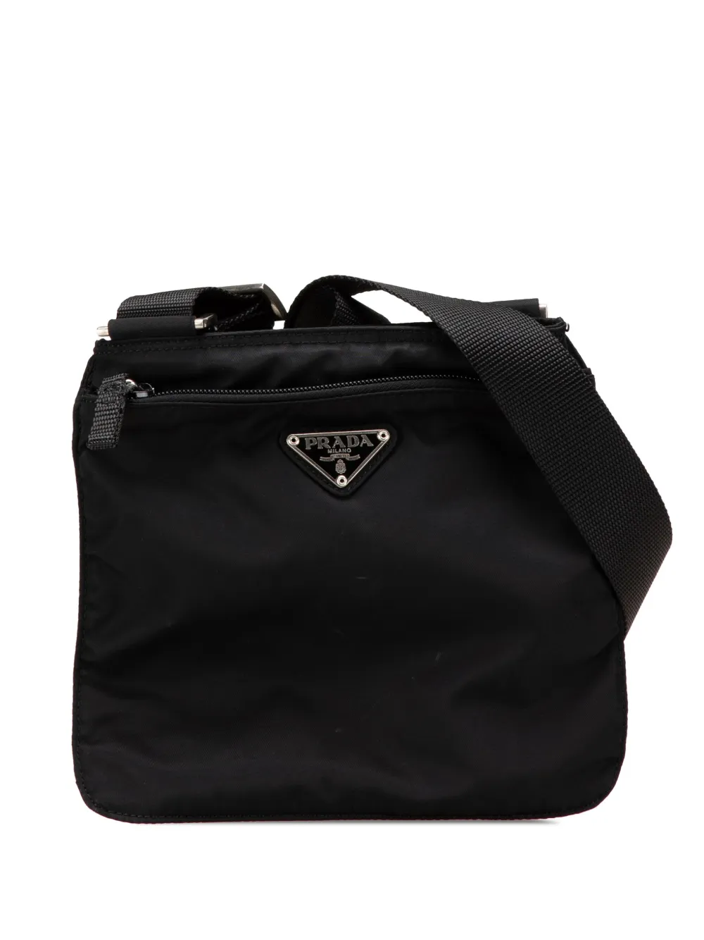 Pre-owned Prada 2000-2013 Tessuto Zip Top Crossbody Bag