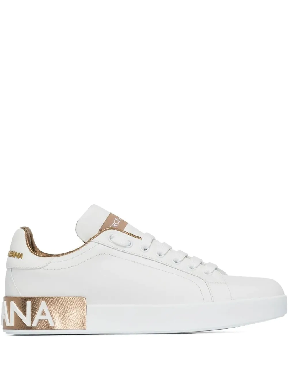 Dolce & Gabbana Portofino logo-detail sneakers White