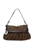 Fendi Pre-Owned 2000-2010 Small Zucca Canvas Chef Flap shoulder bag - Brown