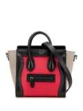 Céline Pre-Owned 2017 Nano Tricolor Nubuck and Calfskin Luggage Tote satchel - Multicolour
