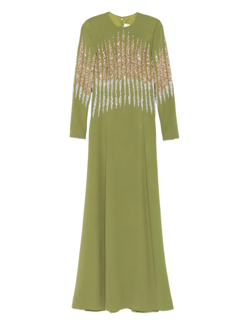 Dina Melwani sequin-embellished maxi dress | Green | Image 1