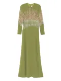 Dina Melwani sequin-embellished maxi dress - Green