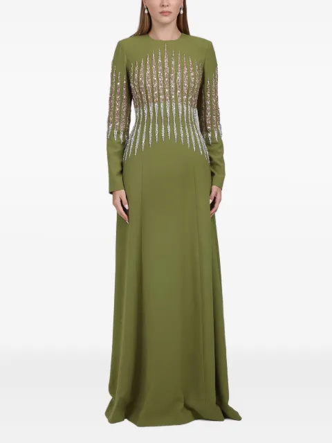 Dina Melwani sequin-embellished maxi dress