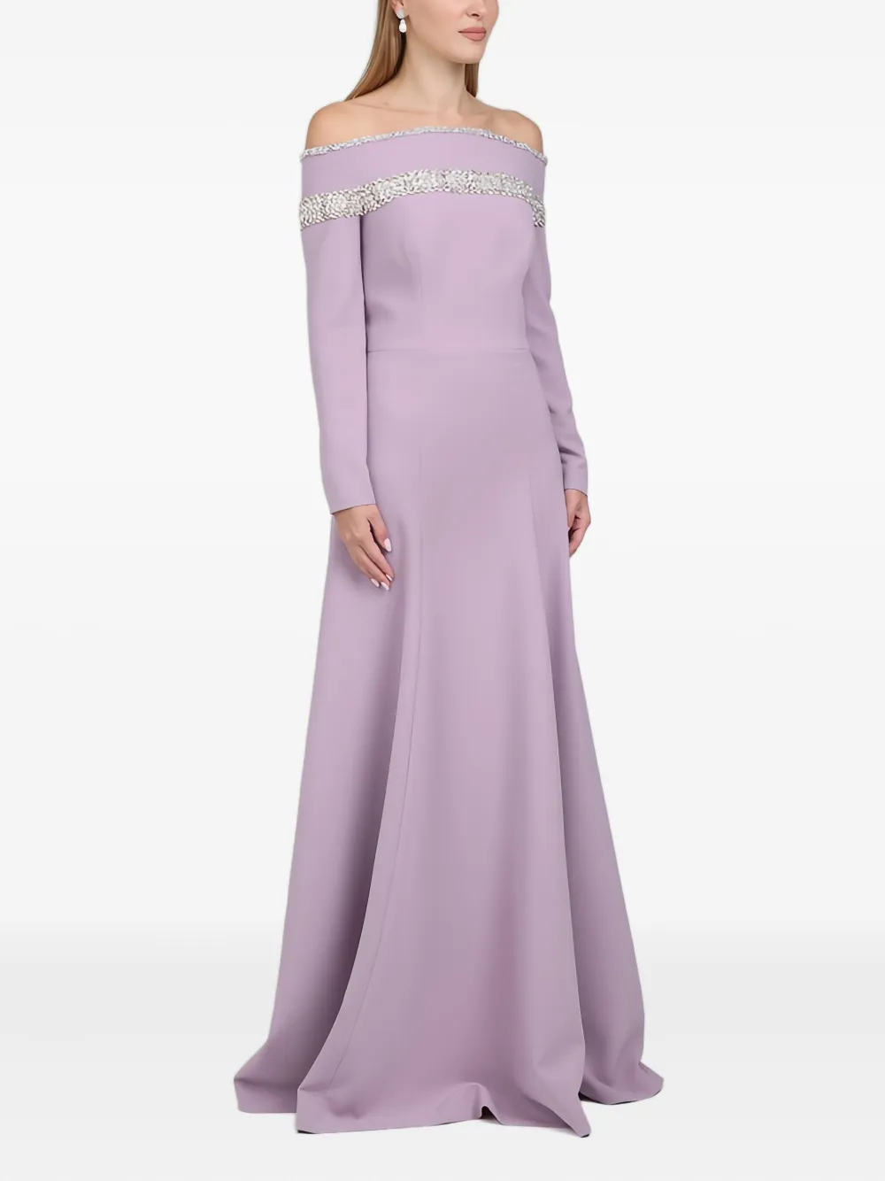 Dina Melwani embellished off-shoulder maxi dress | Evening Dresses | Image 2