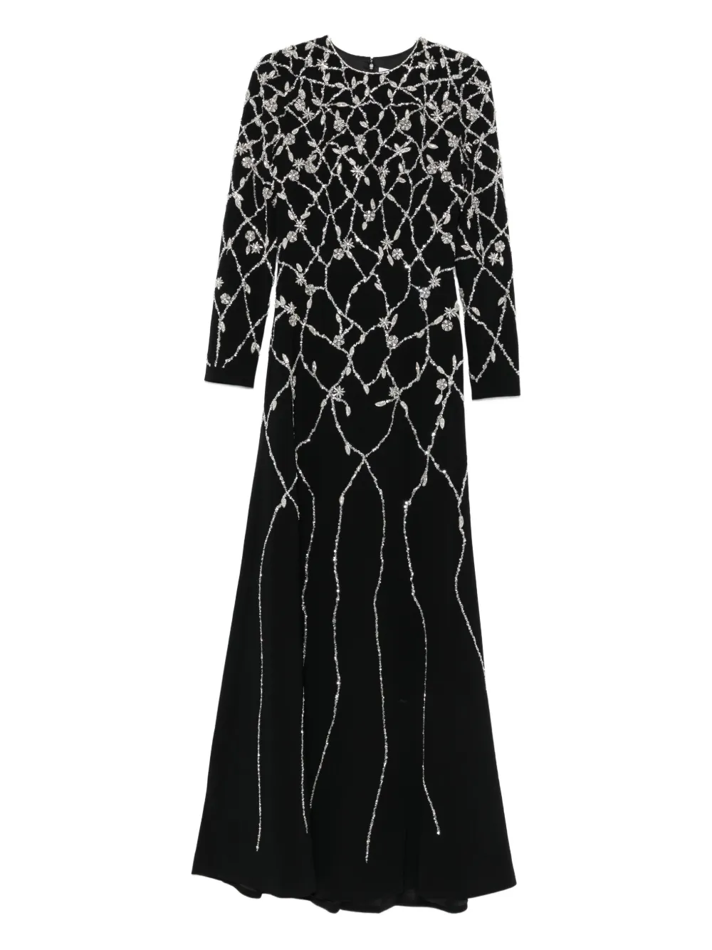 Dina Melwani embellished maxi dress | Black | Image 1