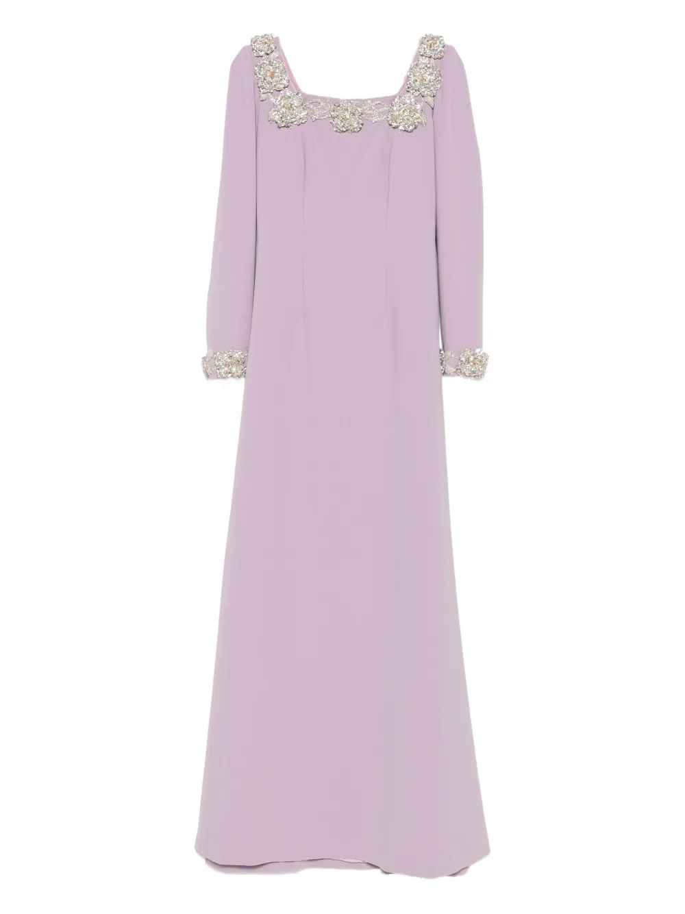 Dina Melwani embellished long-sleeve dress | Pink | Image 1
