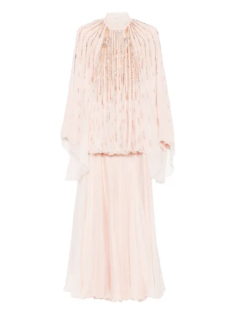 Dina Melwani sequin-embellished pleated jumpsuit