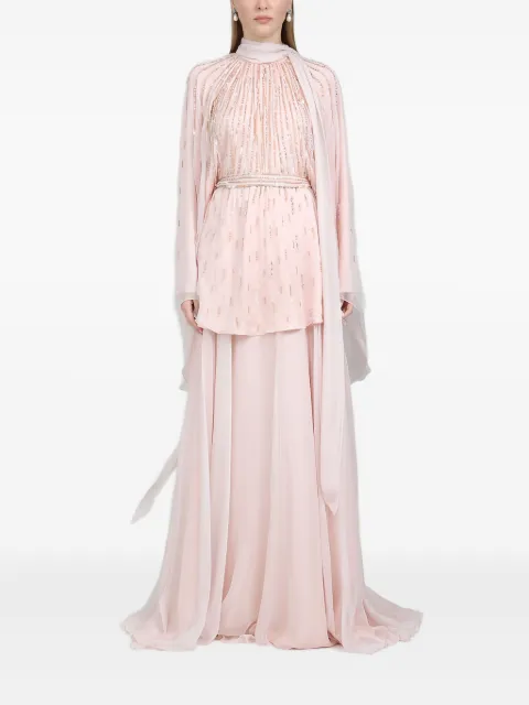 Dina Melwani jumpsuit con detalles de lentejuelas