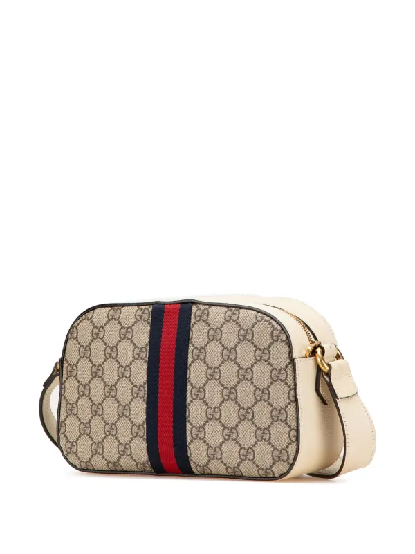 【GUCCI】GG SMALL CAMERA BAG◆702234UM8HG Ophidia small camera bag in beige and brown GG fabric