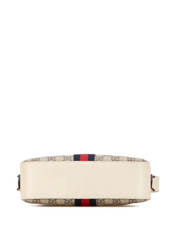 Gucci Pre-Owned 2016-2025 Small GG Supreme Textured Calfskin Web