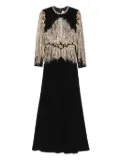 Dina Melwani sequin-embellished maxi dress - Black