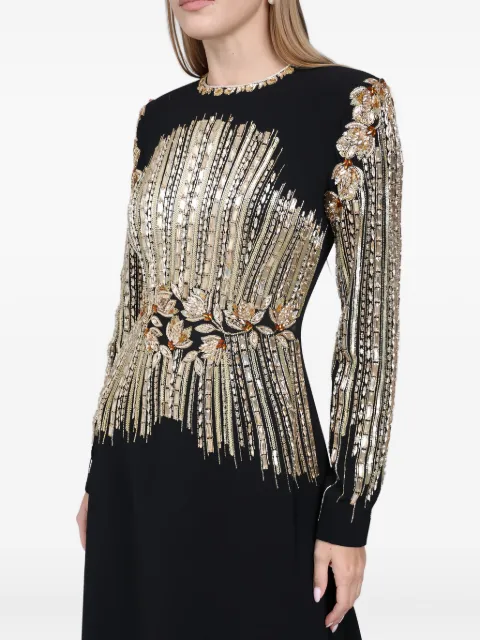 Dina Melwani sequin-embellished maxi dress
