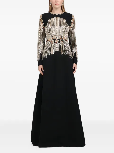 Dina Melwani sequin-embellished maxi dress