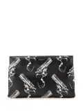 Saint Laurent Pre-Owned 2014 Leather Gun Pop Print clutch bag - Black