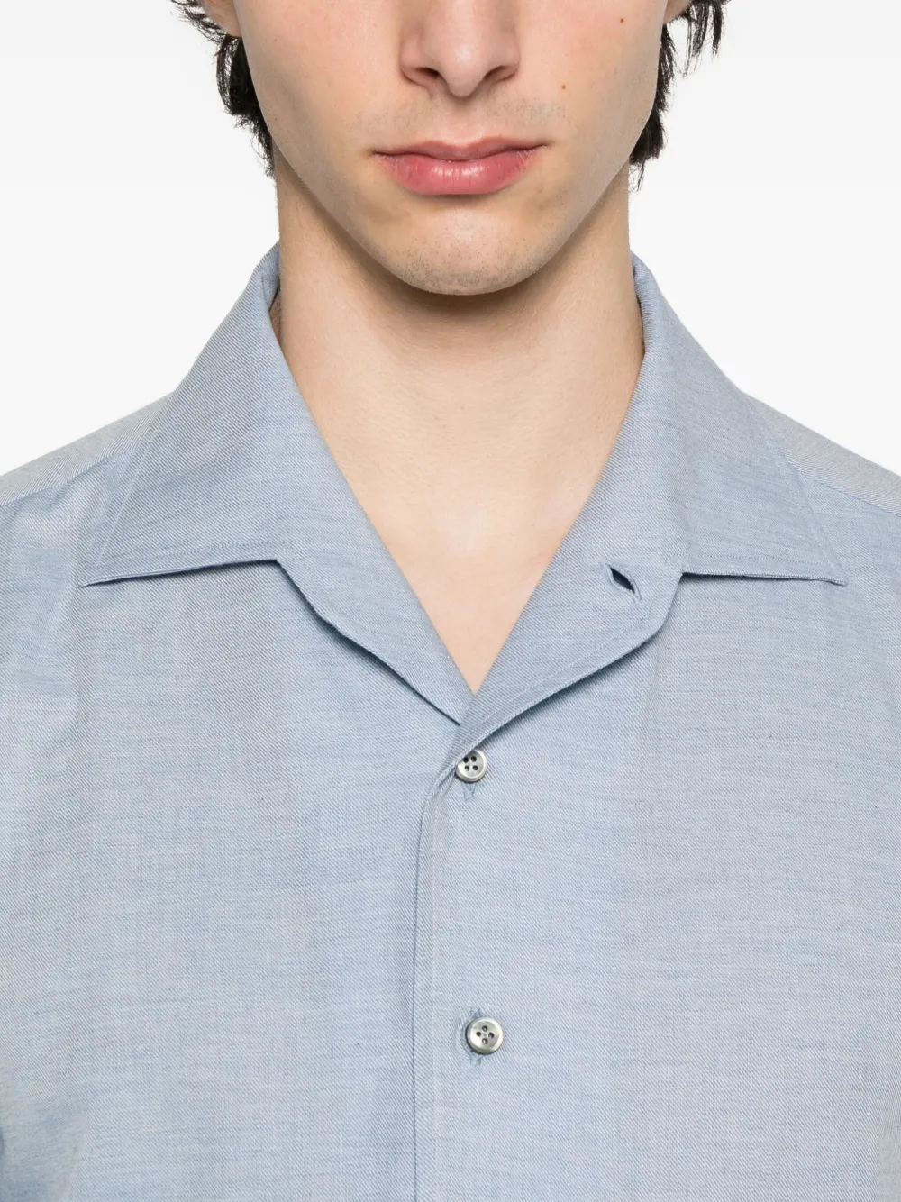 Brioni Button-down overhemd Blauw