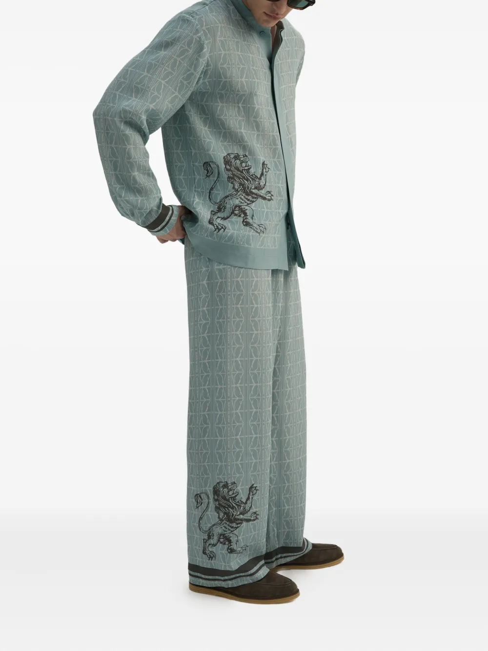 DDA lion-print long-sleeved shirt | Image 2