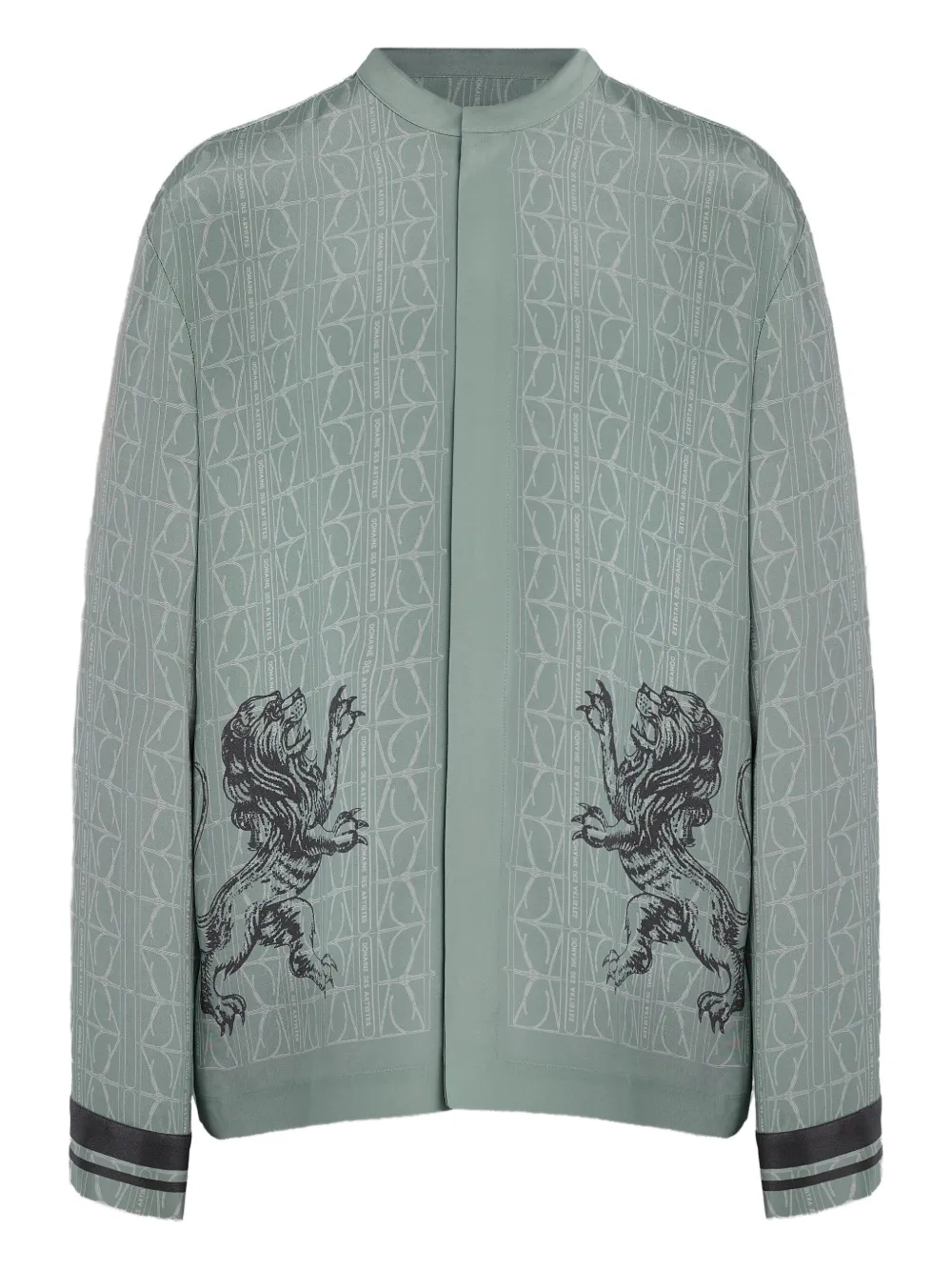 DDA lion-print long-sleeved shirt | Blue | Image 1