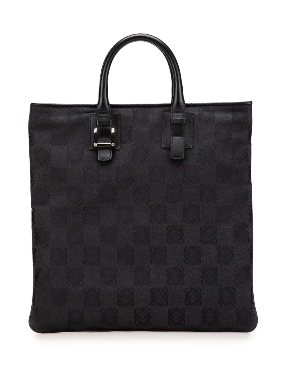 Loewe Pre-Owned 2004 Anagram Canvas tote bag - ブラック Loewe Pre-Owned 2004 Anagram Canvas tote bag - ブラック