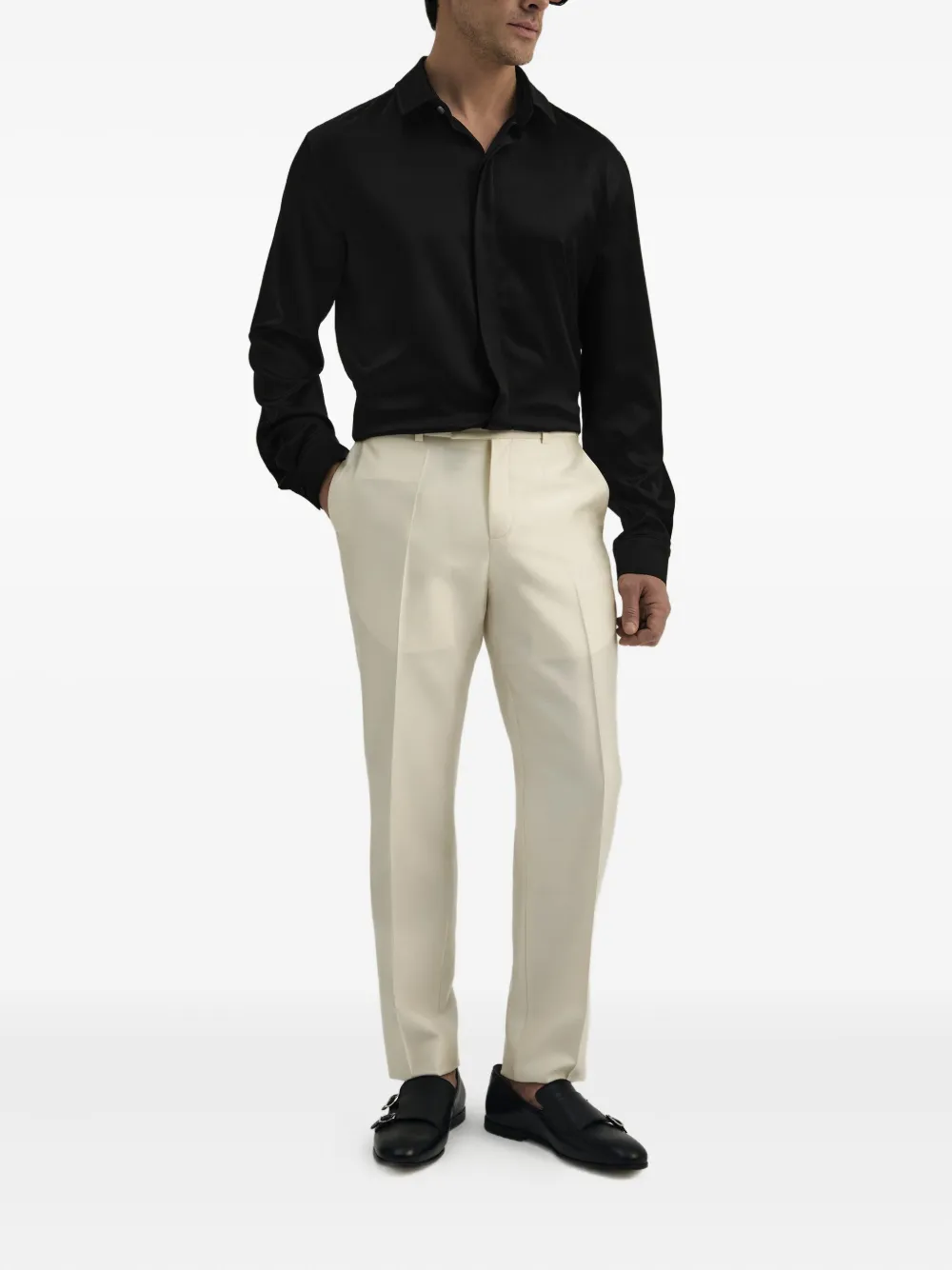 DDA long-sleeved stretch-silk shirt | Image 2