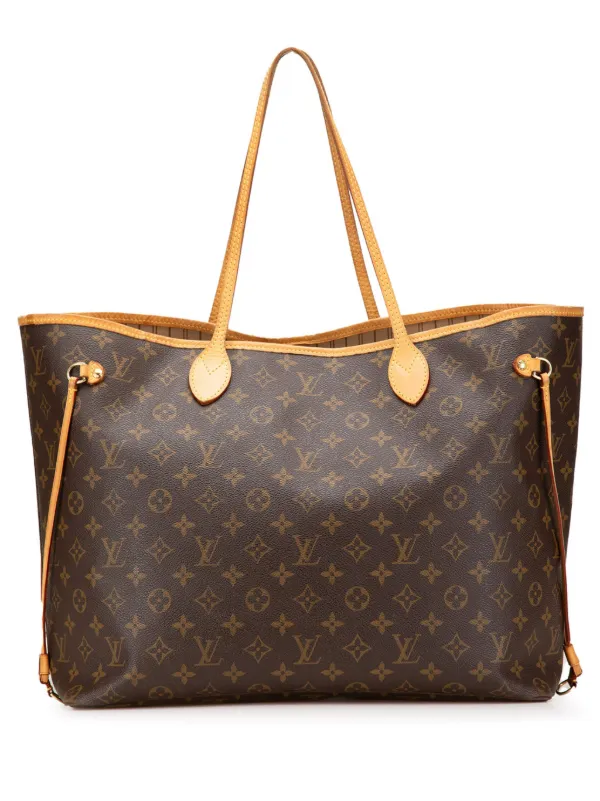 Louis Vuitton Pre-Owned 2010 Monogram Neverfull GM Tote Bag Brown  FARFETCH ID