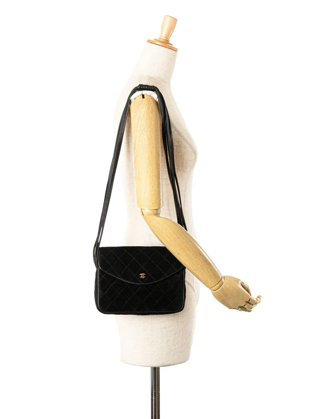 CHANEL Pre-Owned 1986-1988 CC Quilted Suede shoulder bag | Pre-Owned | Image 2