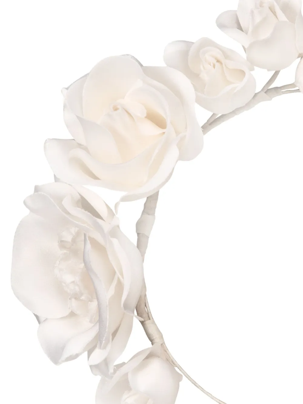 Jennifer Behr Haarband met bloemenpatroon Wit