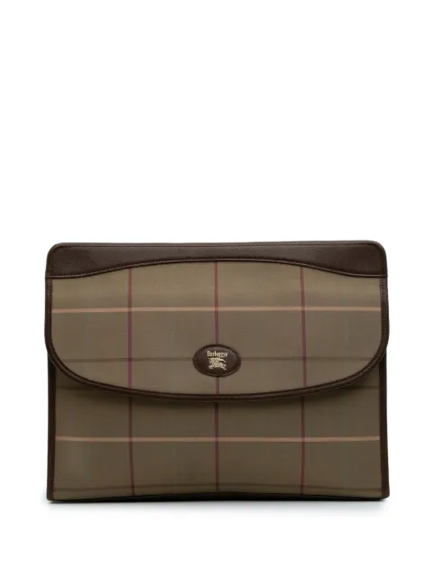 Burberry Pre-Owned 20th Century Vintage Check Nylon clutch bag