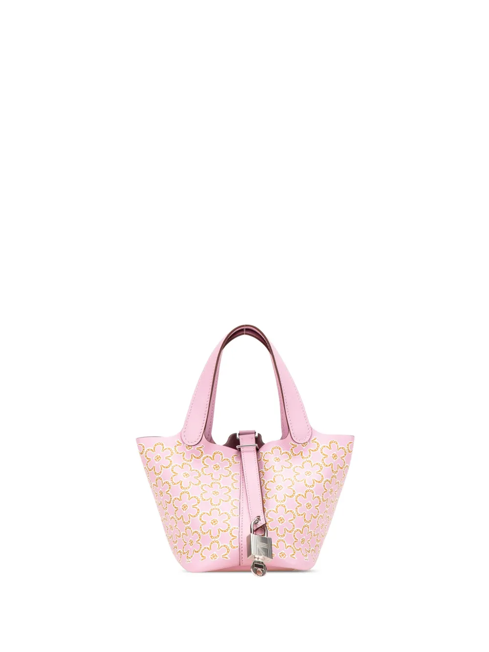 Hermès Pre-Owned 2022 Micro Swift Lucky Daisy Picotin Lock 14 handbag | Pink | Image 1