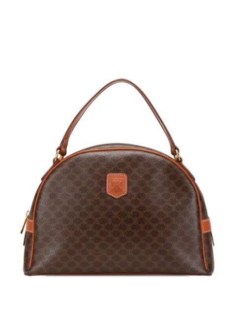 Céline Pre-Owned شنطة يد 'ماكادام' كانفا مطلية 1995