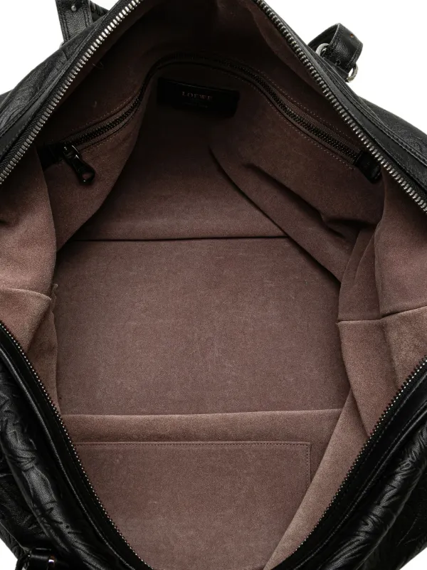 Loewe Pre-Owned 2013 エンボス レザー カネラ ボストンバッグ