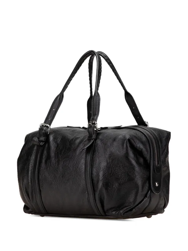 Loewe Pre-Owned 2013 エンボス レザー カネラ ボストンバッグ