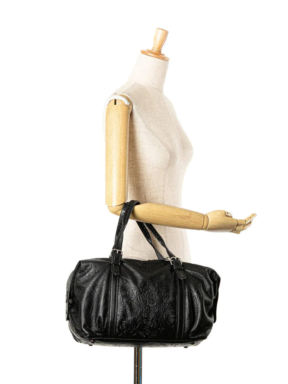Loewe Pre-Owned 2013 Embossed Leather Canela boston bag | Pre-Owned | Image 2