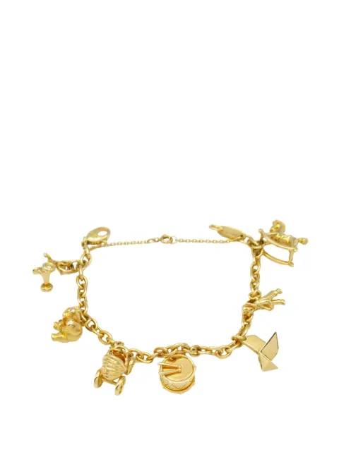 Cartier 1994 그로잉 차일드 18K 옐로 골드 7 모티프 브레이슬릿